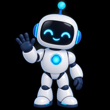 Autopreneur robot mascot waving